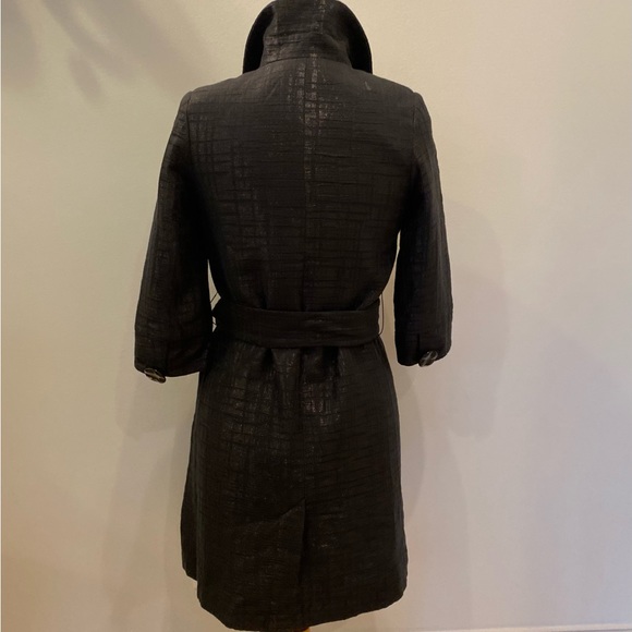 Vertigo Paris Womens Black Long Blazer or. Coat w Belt / Size Small - Picture 10 of 16